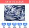 Blue White Plaid Footballs Stars America Patriotic 4th of July Memorial Day Independence Day Tablecloth Rectangle Washable Table Covers for Home Party Decorations 60x84 Inch